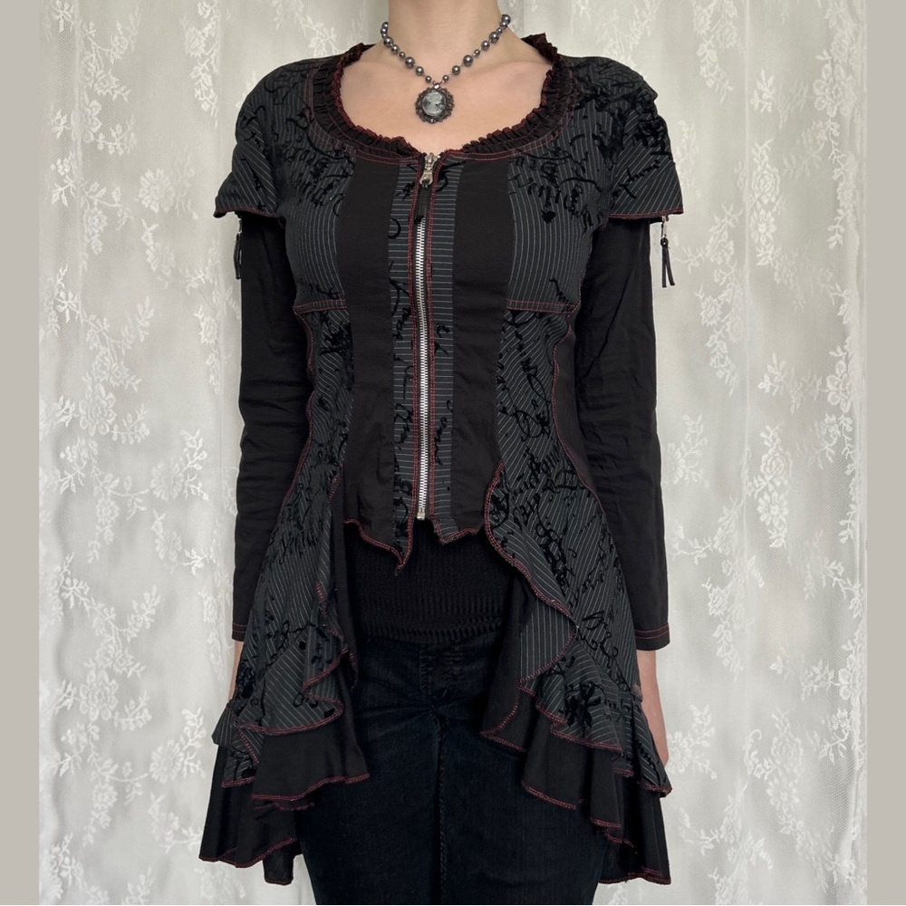 Vintage Vamp Whimsygoth Black Jacket